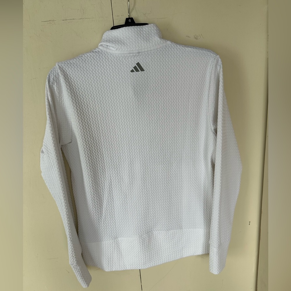 White Active Jacket Adidas Ultimate 365 Textured Full Zip - Picture 4 of 14